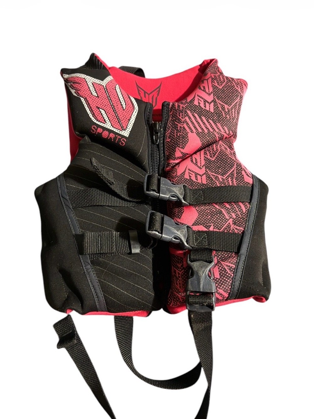 Hot Pink & Black Life Jacket Vest
